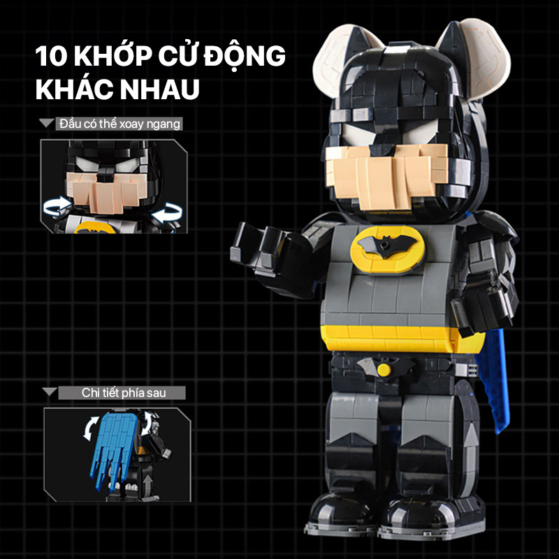 Mô hình lắp ghép - Bear Robot - Batman 188006 2 mo hinh lap ghep bear robot batman 188006 02